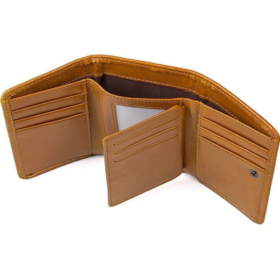 Гаманець Vintage Шкіряний Рудий (14597) Вінниця - фото 11