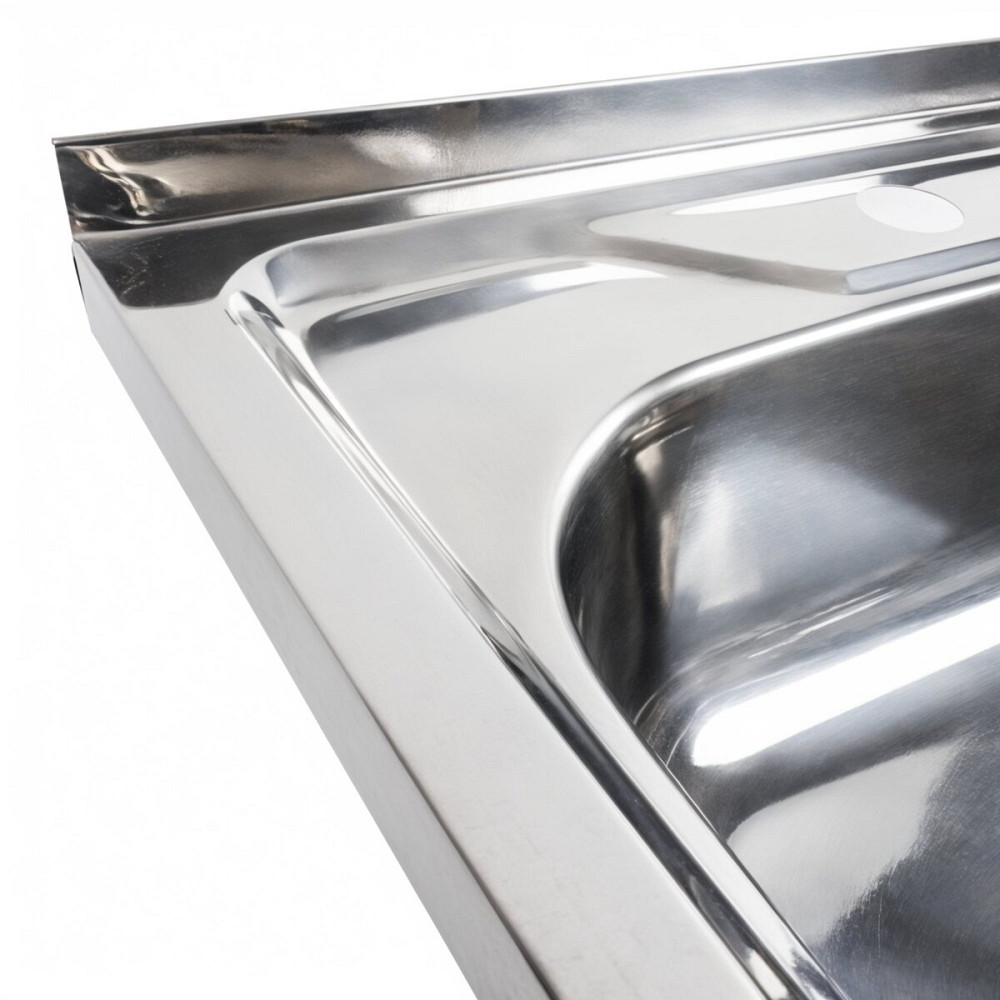 Кухонна мийка з нержавіючої сталі Valeso ПОЛІРОВКА 6060 L (0,7/160 мм) Коломыя - изображение 4