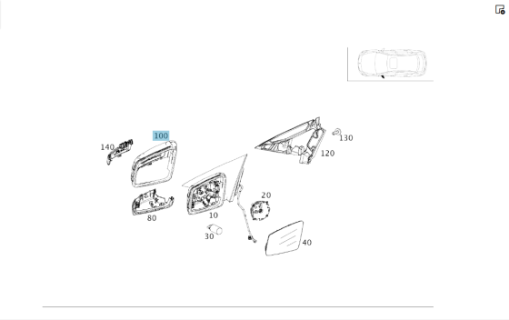 Mercedes-Benz  A2468110160 Кришка лівого бічного дзеркала заднього виду з повторювачем повороту CLA Shooting Brake X117 CLA C117 GLA X156 Одесса
