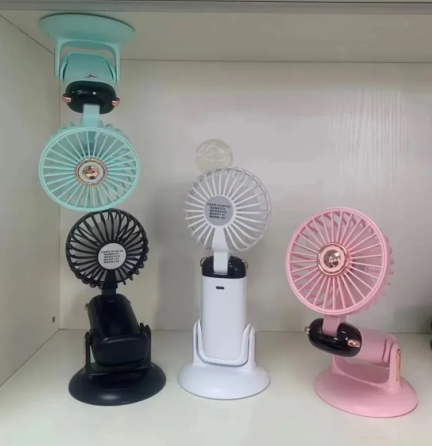 Вентилятор ручний/настільний акумуляторний з прикріпленням Mini Fan TP-01 Зарядка - USB Type C Київ