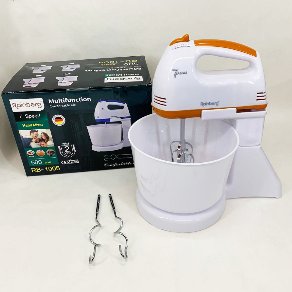 Миксер кухонный стационарный, Бытовой миксер с насадками для теста на пироги VR-61 Львов - изображение 6
