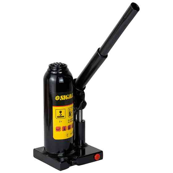 Домкрат гидравлический бутылочный 2т H 180-333мм SIGMA (6101021) Ровно