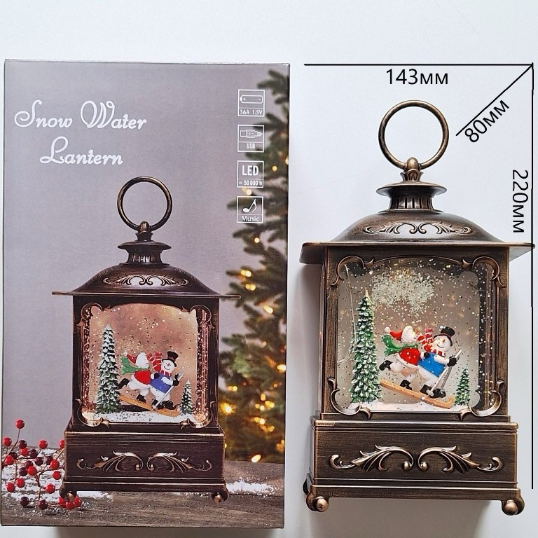 XMAS Новогодний ночник Фонарь WDL-2113/ 0135 (12) Одесса - изображение 1