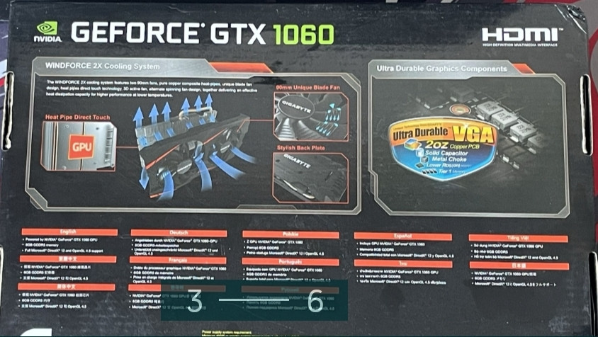 Відеокарта Gigabyte GTX 1060 6Gb. Київ - фото 4