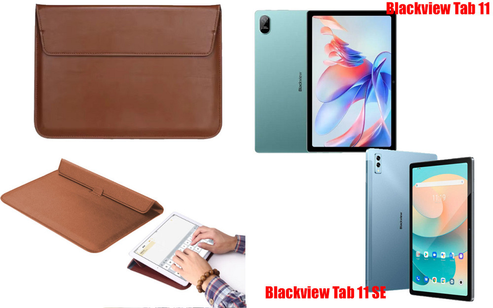 Чохол-конверт VitoCase для Blackview Tab 11, Tab 11 SE, з функцією підставки для планшета Коричневий Київ - фото 1