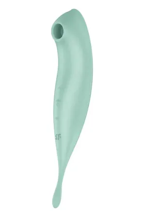 Смарт-вибратор для клитора с вакуумной стимуляцией Satisfyer Twirling Pro+ Mint Львов
