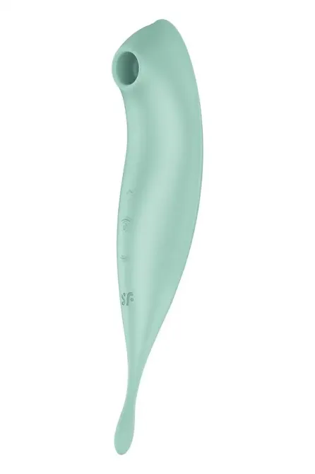 Смарт-вібратор для клітора з вакуумною стимуляцією Satisfyer Twirling Pro+ Mint Львів - фото 2