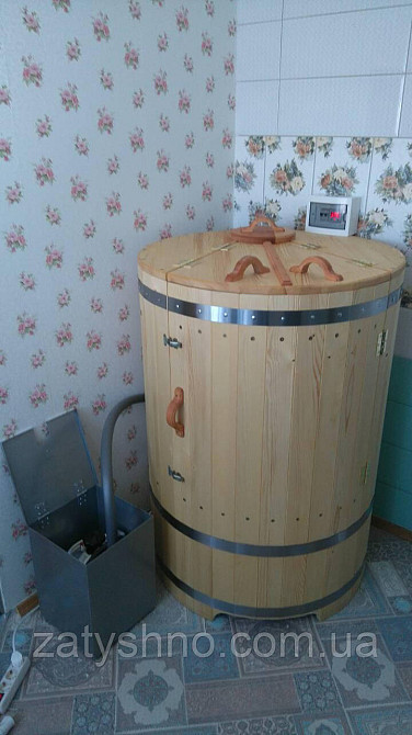 Фітобочка із смереки/фітобочка 80 см у діаметрі/фітобочка з дерева Київ - фото 6