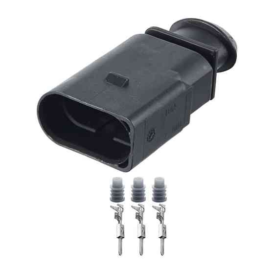 Роз'єм конектор 3-кон., 1J0973803, VAG Германия, Франция, Германия універс., Моторний Audi, Bugatti, Porsche, Seat, Skoda, VW Київ