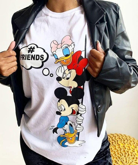 Футболка жіноча з принтом  48 Біла 2664085793 Дніпро - фото 1