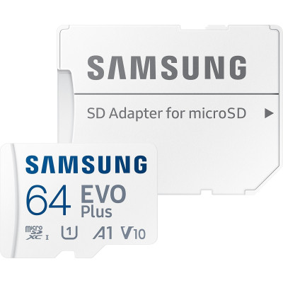 Карта памяти Samsung 64GB microSD class 10 UHS-I U3 V30 A2 EVO Plus (MB-MC64SA/EU) Винница - изображение 1