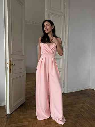 Стильний жіночий елегантний комбінезон костюм преміум'якості Персик, 44 Одеса