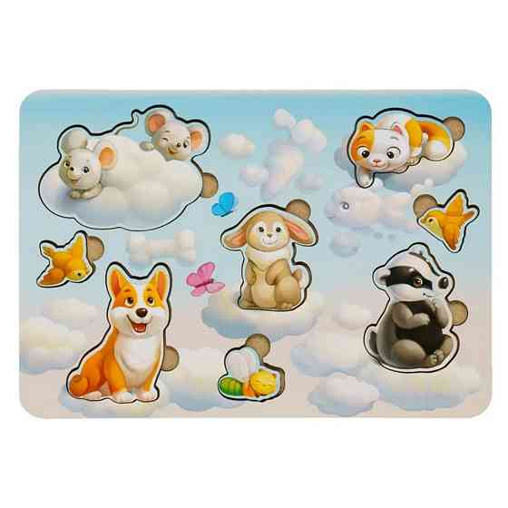 Деревянный пазл-вкладыш 