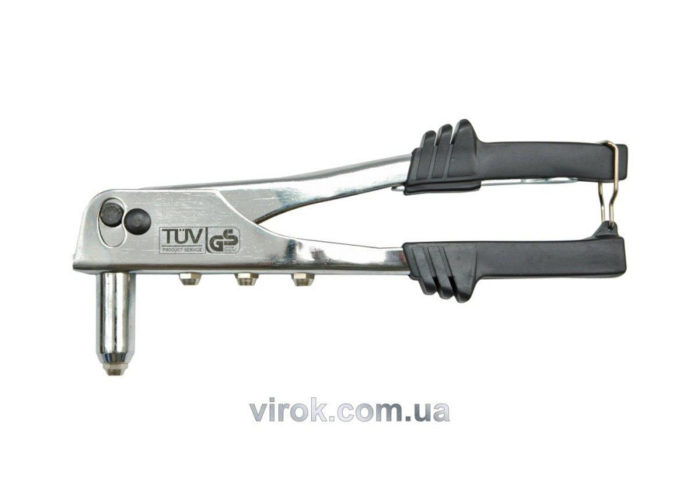 Заклепочник VOREL з металевим хромованим корпусом, l=250мм, Ø-2,4/3,2/4,0/4,8  [12/24] Одесса - изображение 1