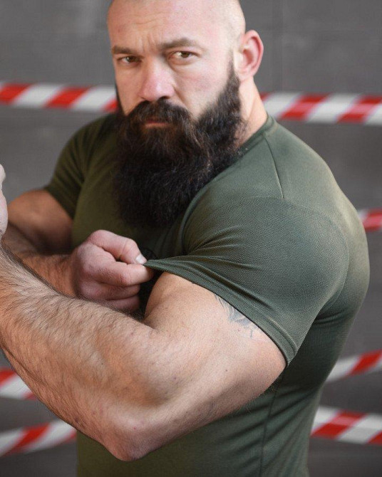 Тактическая потоотводящая футболка SABUR РУНЫ ОЛИВА  ВТ6563 Одесса - изображение 5