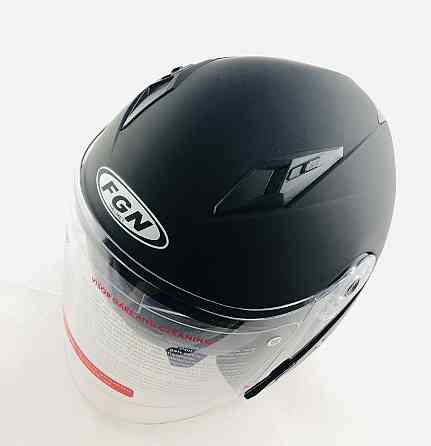 Шлем открытый (mod:XX) (size:XL,черный матовый) Мукачево