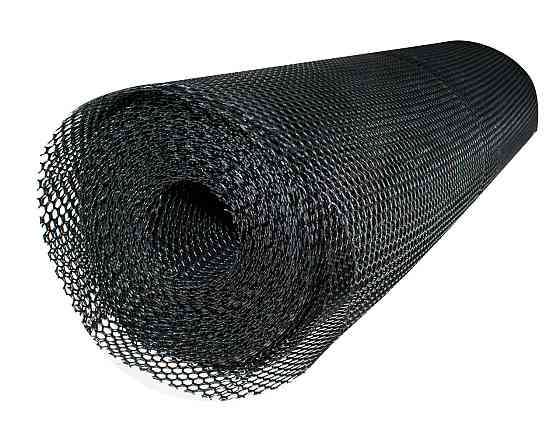 Сітка пластикова 6*8 1,2 м*30 м від кротів чорна Сота Дніпро