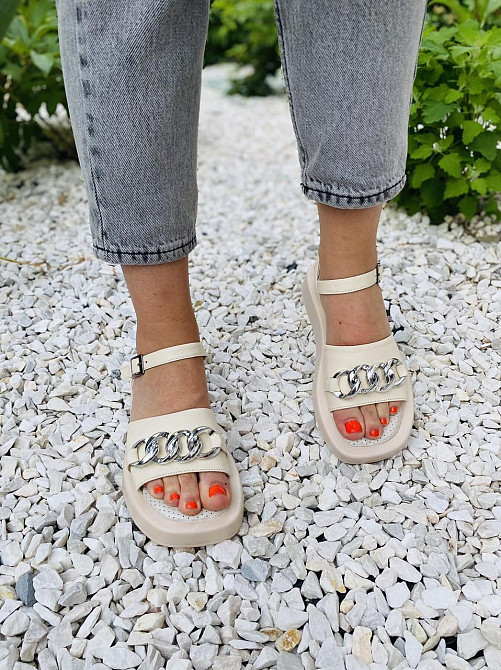 Asti Босоніжки жіночі ASTI P06 бежеві (літо, шкіра натуральна) (4432) Коломыя - изображение 4