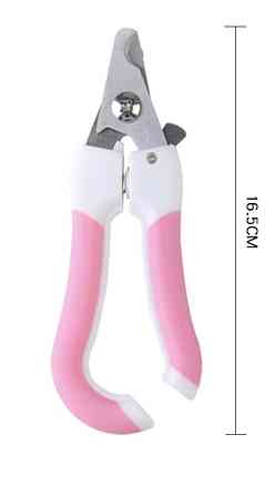 Кусачки для стрижки когтей у кошек и собак в комплекте с пилочкой - размер кус 16,5*6,5см, прорезиненная ручка Киев