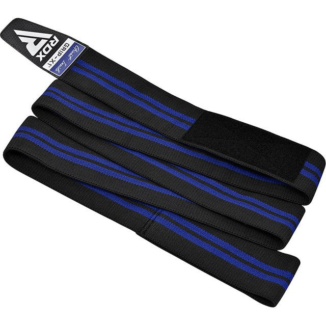 Бинти на коліна RDX GYM KNEE WRAP R11 BLACK/BLUE Каменское - изображение 4