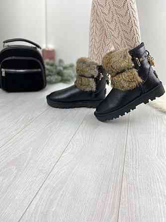 ITTS Угги жіночі ITTS чорні натуральна шкіра 36р. (1656) Коломыя