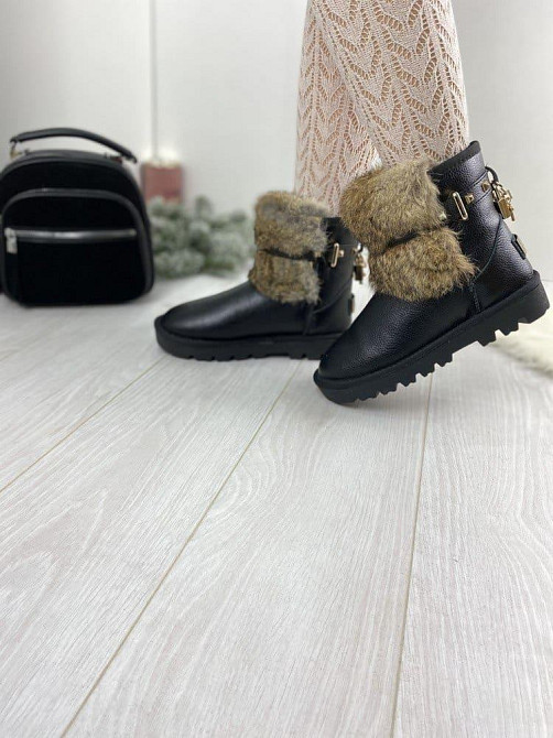 ITTS Угги жіночі ITTS чорні натуральна шкіра 36р. (1656) Коломыя - изображение 1