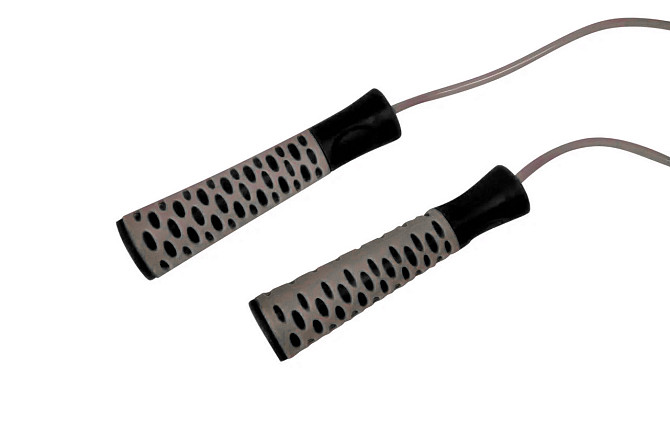 Скакалка PowerPlay 4206 Jump Rope PRO+ Сіро-чорна (2,75m.) Каменское - изображение 4