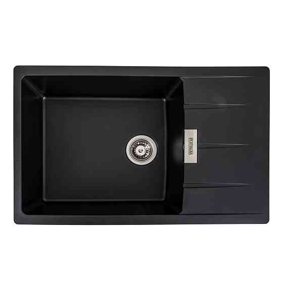 Гранітна мийка для кухні Platinum 7850 ROMA матова (чорна) Коломия