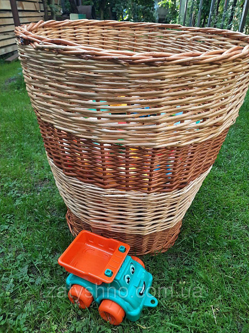 Корзина плетеная большая, для игрушек Киев - изображение 3