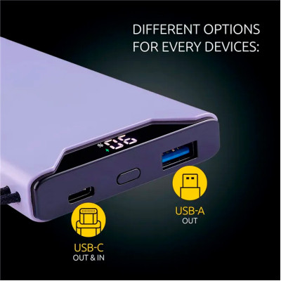 Батарея універсальна Intenso F10000 10000mAh QC3.0 purple (7332033) Вінниця - фото 11