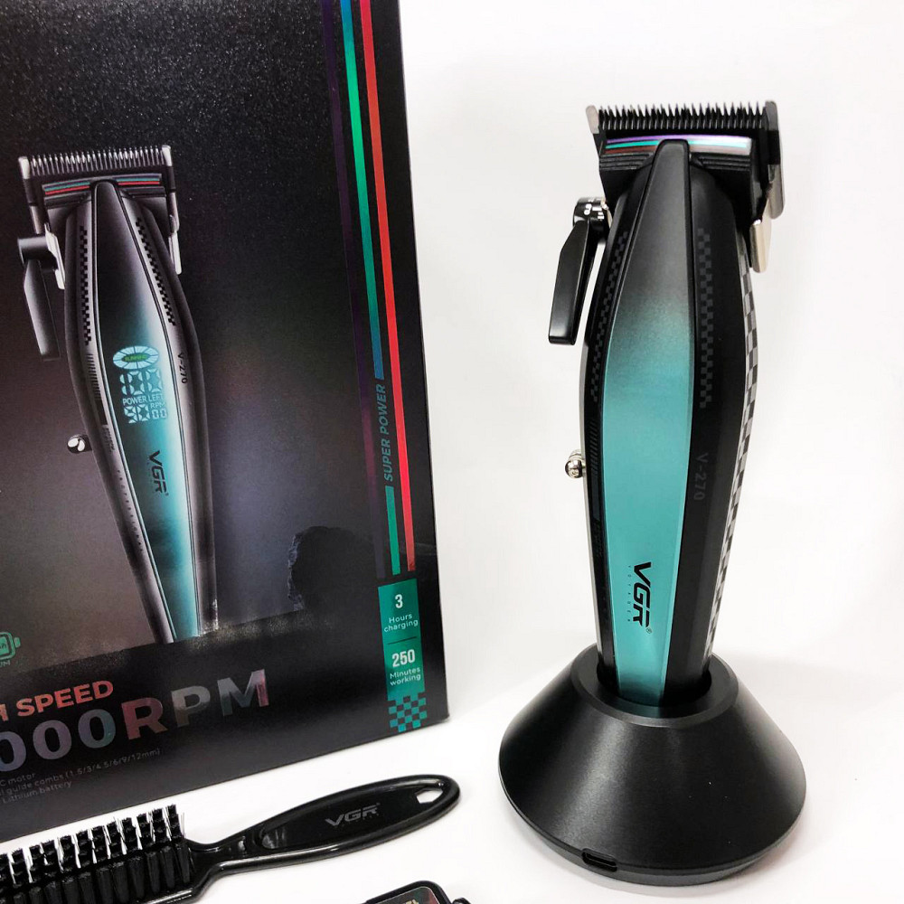 Триммер для стрижки аккумуляторный профессиональный VGR, Хороший беспроводной триммер TP-84 Львов - изображение 1