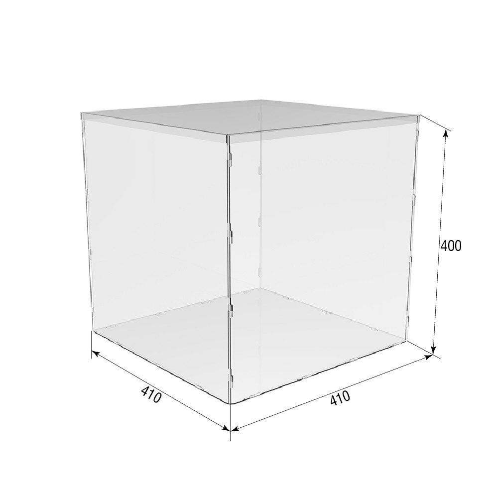 Коробка акрилова EKOSTAR 400х400х400 з кришкою Київ - фото 3