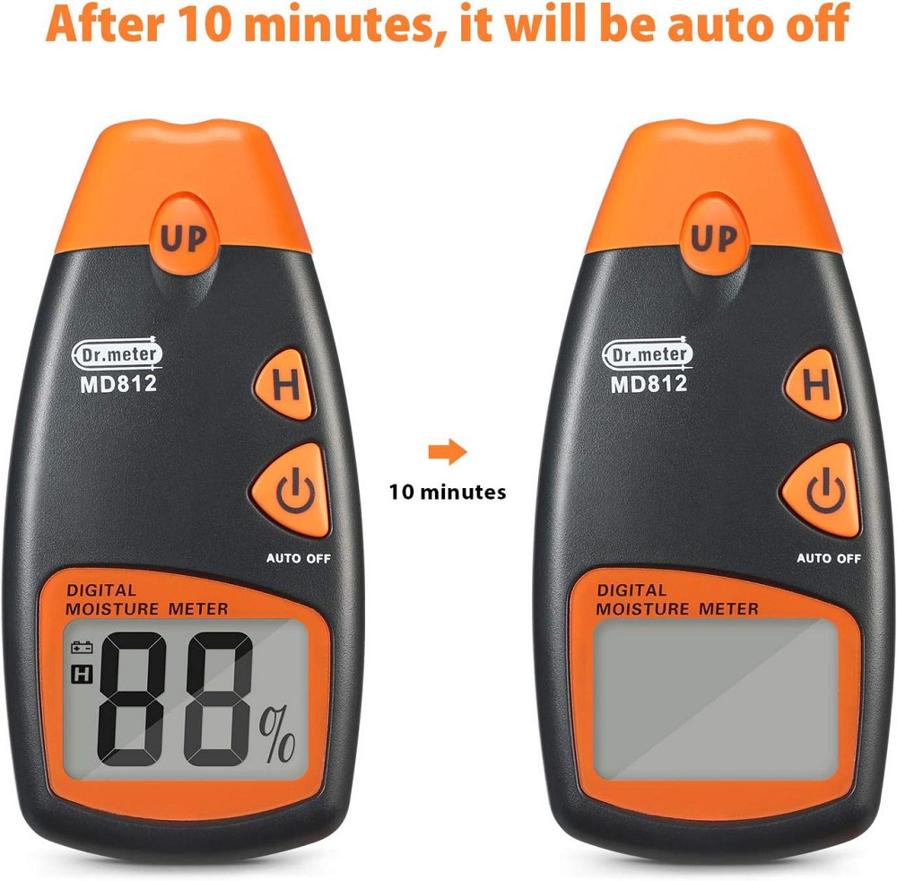 Цифровой измеритель влажности древесины Dr.Meter MD-812 с ЖК-дисплеем Винница - изображение 2