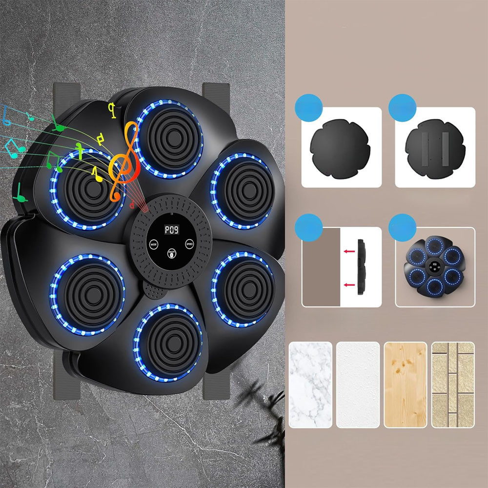 Настенная мишень для бокса с Bluetooth / Тренажер для бокса с музыкой / Музыкальний боксерский тренажер Киев - изображение 6