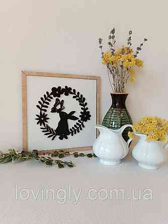 Пасхальное объемное панно в рамке 