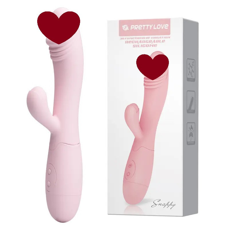 Вибратор со стимуляцией клитора SNAPPY (розовый) Sex Aura Киев - изображение 1