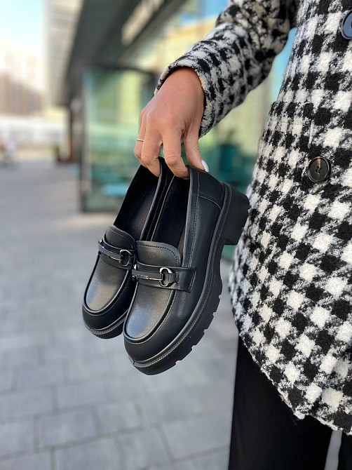 PLPS Лоферы женские PLPS черные натуральная кожа 36-41 (R035-1) Коломия - фото 8