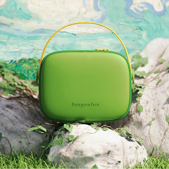 Косметичка Fungoofun силіконова б'юті-чемодан для косметики та аксесуарів, сумочка з ручкою на блискавці, зелена Кам'янець-Подільський