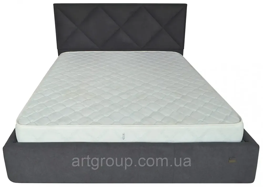 Ліжко Двоспальне Leeds Standart 160 х 190 см Місті Dark Grey A1 Темно-сірий Дніпро - фото 8