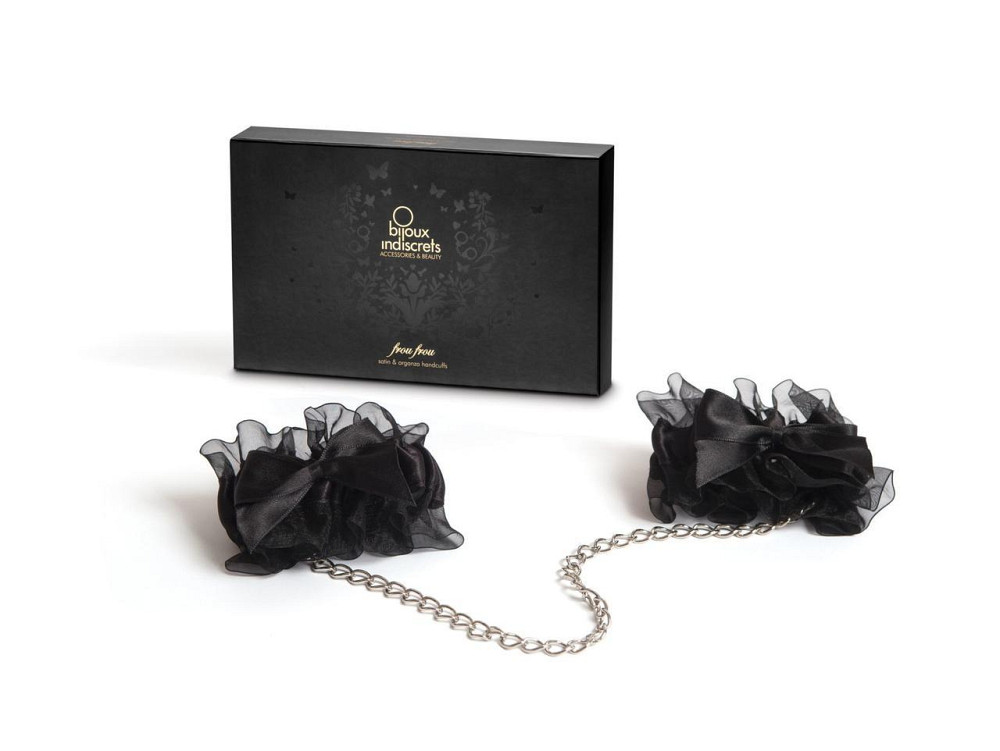 Наручники Bijoux Indiscrets - Frou Frou Organza handcuffs, атлас і органза, подарункова упаковка Sex Aura Київ - фото 1