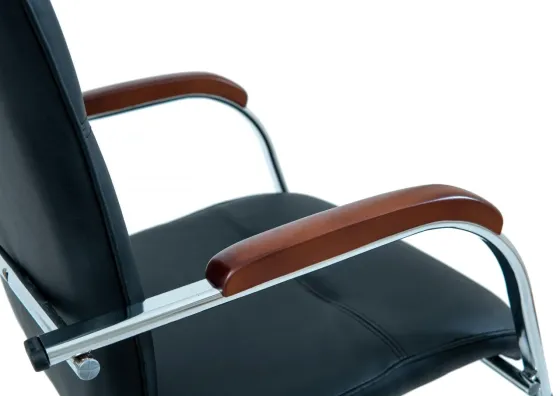 Офисное Кресло Руководителя Richman Samba Fly 2230 Хром М3 MultiBlock Черный Киев