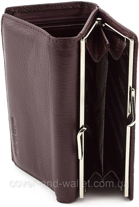 Женский кожаный кошелек небольшого размера на магнитах Marco Coverna MC-2049A Киев - изображение 6