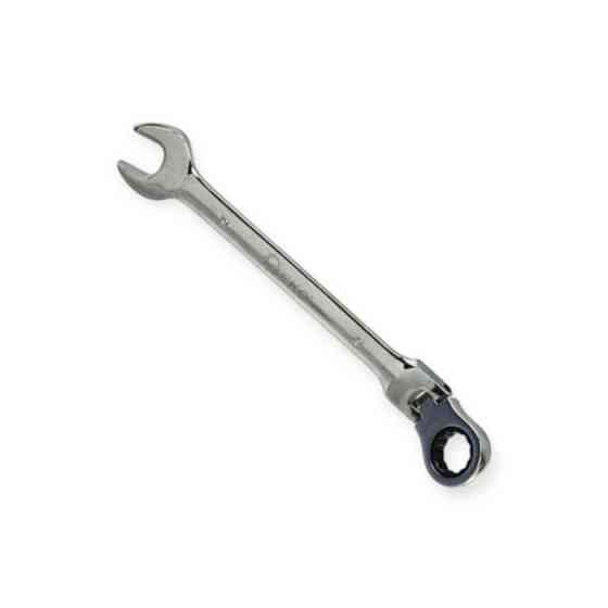 Набір ключів ріжково-накидних з тріскачкою 8-19 мм 6 шт (планшет) CrV шарнірні Geko Мукачево