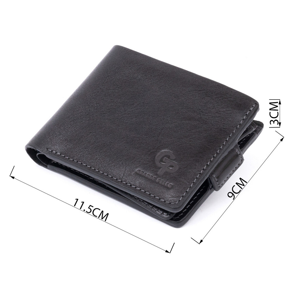 Портмоне горизонтальное Amico на магните на два отделения GRANDE PELLE 11320 Черное Киев - изображение 3