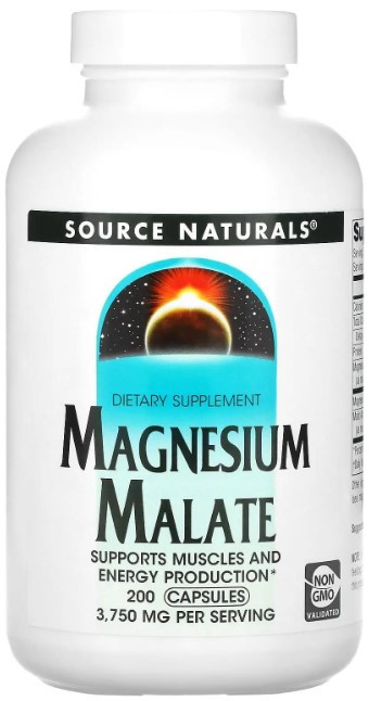 Магній малат Source Naturals Magnesium Malate 625 мг 200 капсул Київ - фото 1