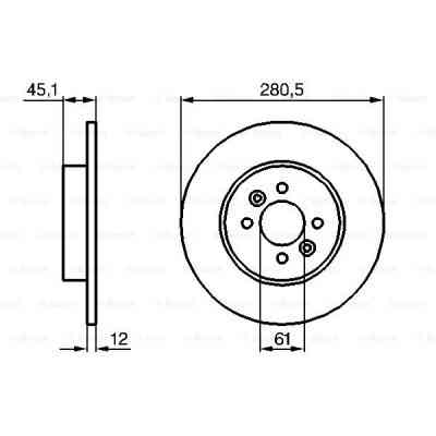 Тормозной диск Bosch 0 986 479 195 Винница
