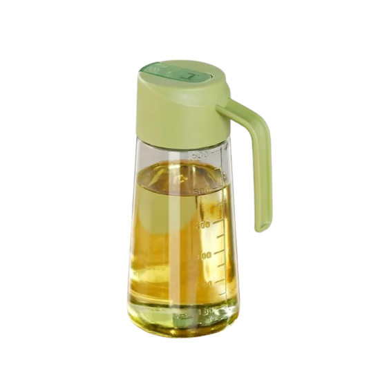 Пляшка скляна для олії на 630 мл, зелена Кам'янець-Подільський