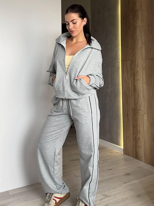 Женский стильный повседневный костюм двойка двунить Одесса - изображение 3