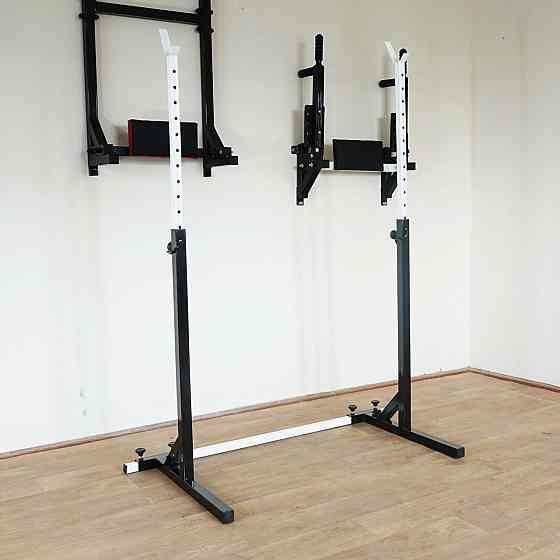 Скамья с отрицательным углом + Стойки 40 на 40 мм Стойки, скамьи для жима и приседаний Киев