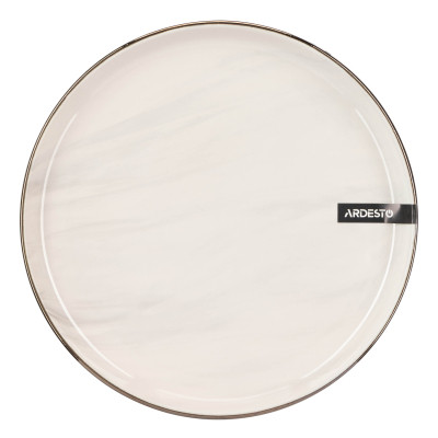 Тарілка Ardesto Marmo Бежева 19 см Десертна (AR2919MRB) Вінниця - фото 1
